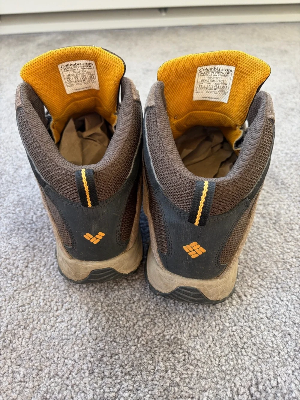 Columbia Crestwood Mid Waterproof Hiking Boots Men's Size 8.5 Brown